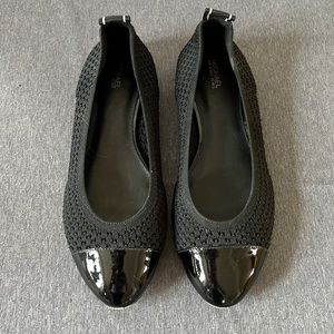 Michael Kors black ballet flat size 10